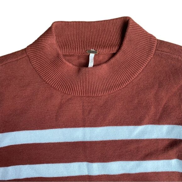 Free People Stripe Sweater Oversized Size Small - Picture 4 of 6